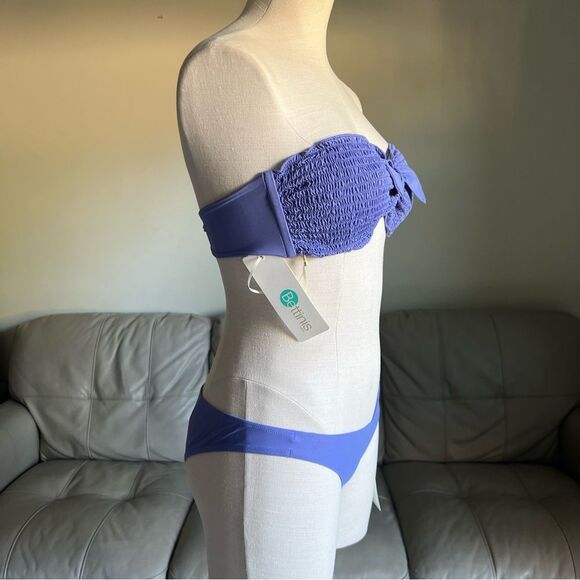 NEW Revolve Bettinis Bikini Set Swimwear Smocked Bikini Top XS Bottom M Swimsuit - Picture 14 of 16